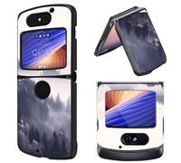 Mxfdegf Case for Motorola RAZR 5G Flip Phone, Ultra Thin Hard PC Shookproof Folding Anti-Drop Wear-Resistant Protection Phone Case for Motorola Razr 5G 2020,Green Forest