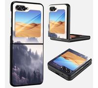 Mxfdegf Case for Samsung Galaxy Z Flip 5 2023, Ultra Thin Hard PC Shookproof Folding Anti-Drop Wear-Resistant Protection Phone Case for Galaxy Z Flip 5,Green Forest