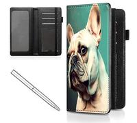 Mxfdegf Checkbook Cover for Men and Women Personal Checkbook,Premium Leather Standard Register Checkbook Case,with RFID Blocking - Check Book Cover Wallet for Girl Duplicate Check, English Bulldogs