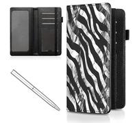 Mxfdegf Checkbook Cover for Men and Women Personal Checkbook,Premium Leather Standard Register Checkbook Case - with RFID Blocking,Check Book Cover Wallet for Girl Duplicate Check, Zebra pattern