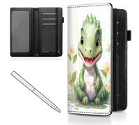 Mxfdegf Checkbook Cover for Men and Women Personal Checkbook,Premium Leather Standard Register Checkbook Case - with RFID Blocking,Check Book Cover Wallet for Girl Duplicate Check, Cute Dinosaur Dino