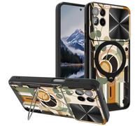 Mxfdegf for Alcatel TCL 30 Z T602DL Case, with Slide Camera Cover&Shockproof Bracket, Dual Layer Durable Heavy Duty Protective Cell Phone Case for TCL 30Z T602DL,Abstract Art