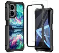 Mxfdegf for Celero 3 5G Phone Case, Boost Mobile Celero 2024 5G Case,with Tempered Glass Screen Protector, Durable PC and TPU Bumper Raised Corner Edge Case for Celero 5G 3,Northern Lights