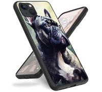 Mxfdegf for iPhone 14 Plus case,Slim Anti-Scratch Shockproof Durable Black Silicone Protective Cover Case for iPhone 14 Plus 6.7 inch,Funny Dog