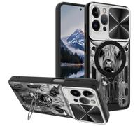 Mxfdegf for iPhone 14 Pro Max Case, with Slide Camera Cover&Shockproof Bracket, Dual Layer Durable Heavy Duty Protective Cell Phone Case for iPhone 14 Pro Max 6.7",Highland Cow Ox Cattle