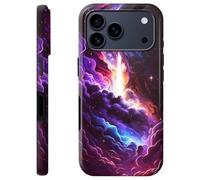 Mxfdegf for iPhone 17 Pro Max Case,Dual Layer Hybrid Hard PC & Soft Silicone Defense Anti-Drop Anti-Scratch Protective Case for iPhone 17 Pro Max 2025,Cosmic Starry Sky