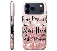 Mxfdegf for iPhone 17 Pro Max Case,Dual Layer Hybrid Hard PC & Soft Silicone Defense Anti-Drop Anti-Scratch Protective Case for iPhone 17 Pro Max 2025,Inspirational Quotes