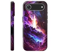 Mxfdegf for iPhone Air Case,Dual Layer Hybrid Hard PC & Soft Silicone Defense Anti-Drop Anti-Scratch Protective Case for iPhone 17 Air 6.5 inch,Cosmic Starry Sky