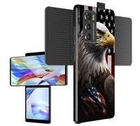 Mxfdegf for LG Wing 5G Phone Case, Ultra Thin Slim Hard PC Full Body Shockproof Anti-Scratch Protection Basic Case for LG Wing 5G 6.8 inch 2020,American Flag Eagles