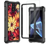 Mxfdegf for Nokia C100 Phone Case, with Tempered Glass Screen Protector, Durable PC and TPU Bumper Raised Corner Edge Case for Nokia C100 (N152DL),Daisy Flower