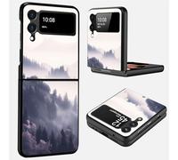 Mxfdegf for Samsung Galaxy Z Flip 4 Case, Ultra Thin Hard PC Shookproof Folding Anti-Drop Wear-Resistant Protection Case for Galaxy Z Flip 4 5G,Green Forest