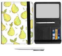 Mxfdegf Passport and Wallet Combo, with RFID Blocking,Leather Travel Documents Organizer Protector, Passport Case, Passport Holder for Women and Men,Passport Cover, Yellow Pear