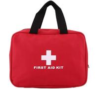 MXG Atos First Aid Kit 106 Pcs, Small Travel First-Aid Bag, Mini Compact Survival Kit for Travel, Car, Home, Workplace, Camping, Hiking, Motorbike, Holiday, in a Handy Carry Case