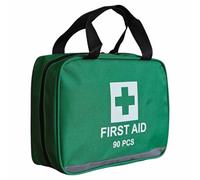 MXG Atos First Aid Kit 90 Pcs, Small Travel First-Aid Bag, Mini Compact Survival Kit for Travel, Car, Home, Workplace, Camping, Hiking, Motorbike, Holiday, in a Handy Pack