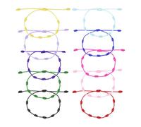 MXGHWG 10 Seven-Knot Braided Bracelets, Hand-Woven Jewelry, Lucky Bracelets, Gifts for Friends (10 Colors).