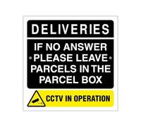 MXGHWG 20 Parcel Box Signs, Outdoor Parcel Placement Signs, Waterproof And Self-Adhesive, Anti-Lost Safety Devices.