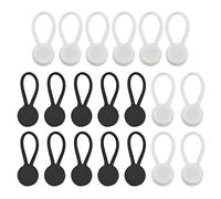 MXGHWG 20 Silicone Magnetic Cable Management Buckles, Data Cable Storage Fixing Clips, Desktop Cable Organizer, Suitable For Offices, Bedrooms, And Study Rooms.