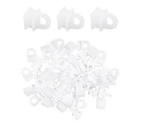 MXGHWG 50 Pieces Of Curtain Square Rail Rollers, Universal Hook Rollers, Curtain Track Roller Supplies, Small Furniture Accessories, Suitable For Car Curtains And Curtains.