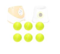 MXGRAPHIC 6 PCS Tennis Launcher Special 5cm Ball DogElastic Professional Tennis Throw MachinePortable Toy Only The Ball No Machine(6 tennis balls)