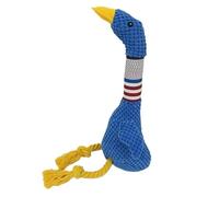 MXGRAPHIC Pet Dog Plush Sound Toy White Geese Coarse Grain Bite Resistant Long Necked Duck Toy Supplies Interactive Dog Toys(Light blue goose)