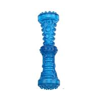 MXGRAPHIC Resistant Bite Resistant Pet Toy Toothbrush Bone Sturdy Dog Toy Interactive Puppy Game Toy Dog Bone Rubber Puppy Chew(Blue-large)
