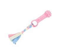 MXGRAPHIC Soft Dog Chew Toys Pink Rubber Bone Toy Durable Molars Training Ball Toy Chihuahua Yorkie Interactive Treat Pet Supplies(5)