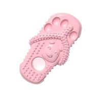 MXGRAPHIC Soft Dog Chew Toys Pink Rubber Bone Toy Durable Molars Training Ball Toy Chihuahua Yorkie Interactive Treat Pet Supplies(16)