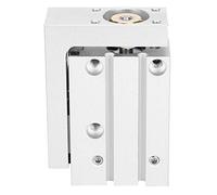 MXH16 Precision Linear Guide Rail Pneumatic Slide Table Cylinder, Double Acting Air Cylinder with Built - in Magnetic Ring, Rubber Buffers, 3 - Side Air Inlet for Automation Equipm (MXH16-10)