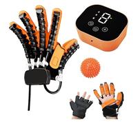 MXHACD Robotic Rehabilitation Gloves,finger Orthosis,Adjustable Finger Rehab Trainer For Hemiplegia Arthritis(Size:L,Color:Right Hand)