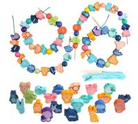 MXHBSTP 32Pcs Threading Toys - Boys & Girls Fine Motor Skills Educational Learning Toys & Gifts