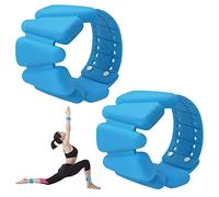 MXiiXM Wrist Weights Set of 2, Adjustable Silicone Weight Bracelets for Women & Men, Wearable Ankle/Wrist Weights Suitable for Yoga, Dance, Pilates, Pool Exercises and Jogging etc, 2lb/4lb (2lb, Blue)