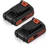 MXJFYY 2PCS 20V 3000mAh Lithium Replacement Tool Battery for Black & Decker BL1518 BL2018 LBXR20 LBXR2020-OPE LB20 LBX20 LB2X4020 BL2018-XJ 194309-1194205-3 194204-5 196399-0 196673-6 LXT-400