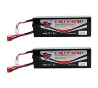 MXJFYY 2PCS LiPo RC Battery 50C 7.4V 5200mAh Hardcase with Dean-Style T Plug, Replacement Battery for RC Car Helicopter Truck Airplane Rock Crawler Airplane Helicopter Car Truck Boat Buggy, ect