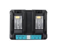MXJFYY DC18RD 4A Dual Port Fast Lithium-Ion Battery Charger Compatible with Makita 14.4V-18V BL1830 BL1840 BL1850 BL1860 BL1815 BL1845, Replace for DC18RD DC18RC DC18SF DC18RA DC18RF