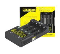 MXJFYY LiitoKala Lii-500S 18650 Battery Charger Fast Charger with LCD Display Touching Control, 4 Slot AA Battery Charger with 12V3A Adapter for 10400 21700 Li-lion AA AAA Ni-MH Ni-CD