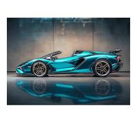 MXJSUA 5D Cool Sports Car Diamond Painting Pictures Kits, Diamond Painting Set for Adults, Mosaic Making Diamond Painting for Home Decoration and Gift, 30x40 cm