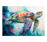 MXJSUA DIY Diamond Painting Kits for Adults Sea Turtle Diamond Art Paint with Round Diamonds Full Drill Gem Art Painting Kit for Home Wall Decor 30x40cm