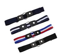 MXKOCO 4-Pack Elastic No Buckle Belts for Women & Men - Unisex, Quick Release, Comfortable, Not Tight