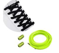 MXKOCO No Tie Elastic Shoelaces with Metal Buckles - Universal Shoelace-Elastic Running Shoe Laces - Green, 1.05m, 3 Pack