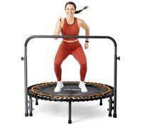 MXL MaXimus Life FIT BOUNCE PRO XL Bungee Rebounder, Half Folding Silent & Orthopaedic Quality Indoor Mini Trampoline, Exercise DVD, X Large Bounce Area Approved for Rebound