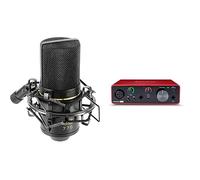 MXL MXL-770 Small Diaphragm Condenser Microphone, Black, 8.00 x 4.00 x 12.00 inches & Focusrite Scarlett Solo 3rd Gen USB Audio Interface, for the Guitarist, Vocalist