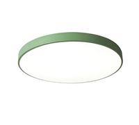 MXLDZHLW Chandeliers,Modern Iron Art Round Ceiliwith Fmount Led Light Acrylicp Shade for Bedroom Hallway Bathroomlightifixture/Green/40Cm