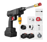 MXLDZHLW Pressure Washers,Battery Pressure Washer Portable, 600W Power, Two 24V1500Mah Batteries Car Wash Pressure Gun, Handheld Spray Washer for Car, for Car/Fence/Floor/Walls Cleaning