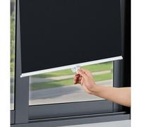 MXLDZHLW Roller Blinds Suction Cup Roller Blackout Blinds for, Sunshade Roll up Blinds, Thermal Window Roller Shades, 35/40/58/65/80Cm Temporary Blinds, Without Drilling/Black/30 * 200Cm/12 * 79In