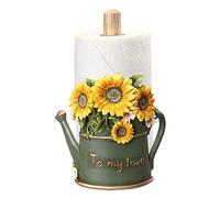 MXLDZHLW Toilet Rolls,Toilet Paper in European Style,Paper Made of Resin and Log,with Adjustable Rod for Kitchen and Bathroom,Toilet Paper Roll,Handmade Country Style