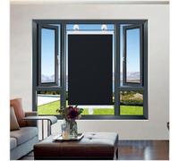 MXLDZHLW Total Blackout Roller Blinds for, Sunshade Roll up Blinds with Suction Cups, Temporary Blackout Curtains No Drilling, Sunscreen Thermal Roller Shades/Black/55 * 125Cm/22 * 49In