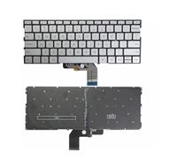 MXLYGAD Laptop keyboard for XIAOMI MI notebook air 13 161301-01 US mk10000005761 490.09U07.0D01 9Z.ND7BW with backlight Easy to replace(SILVER)