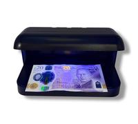 MxMan Counterfeit Money Detector with Torch Bundle for Polymer Notes, LED UV Fake Note Checker with Auto On Off Sensor, Rechargeable Battery, USB-C Charging for Retail & Business Use - British Brand