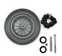 Mxman14" Pneumatic Wheelbarrow Tyre 3.5-8 with 120mm Bolt, Nut & 1/2 Inch Adapter - Heavy Duty Replacement Tyre for Garden, DIY & Construction - Durable, Puncture Resistant and Easy Installation