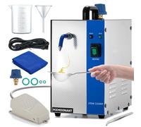 Mxmoonant Jewelry Steam Cleaner, 2L Tank, 0.8L Liquid Capacity, 1200W, Staineless Steel, 135°C High Temp.w/ 4kg High Pressure, Hands-Free Foot Pedal for Cleaning Silver, Gold, Diamond, Ruby, Sapphire